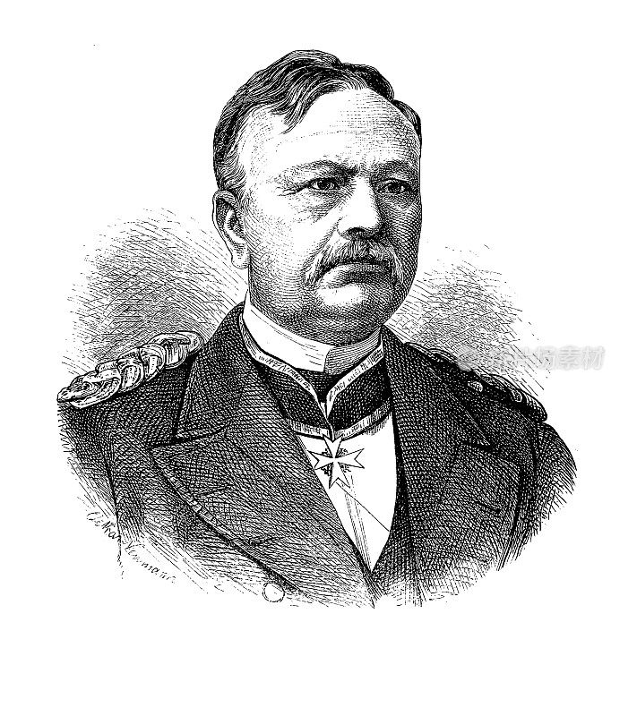 Albrecht von Stosch ( 1818 â 1896) was a royal Prussian General of Infantry and Admiral who served as first chief of the newly created Imperial German Navy